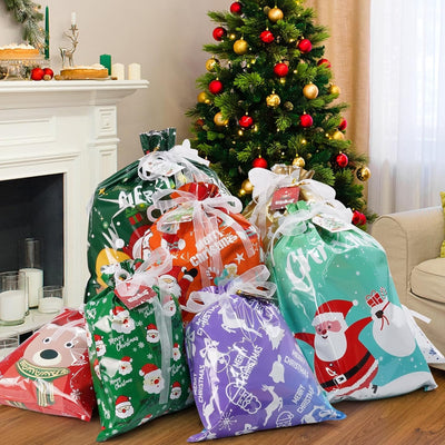 FestiveFinds Holiday Gift Bags & Tags Set - Premium Christmas Wrapping Collection