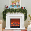 FestiveFinds™ Luxury 9ft Cedar Garland – Ultra-Lifelike, Full & Reusable Evergreen Greenery for Elegant Holiday Mantels, Staircases, and Front Door Décor