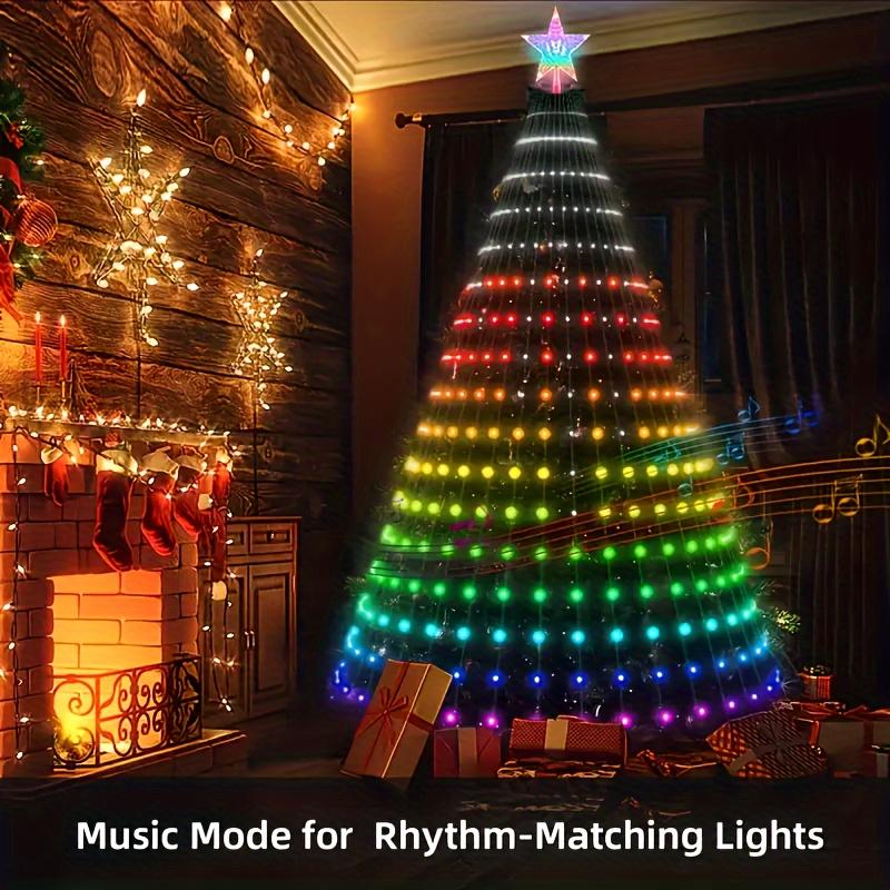 FeastiveFinds 7FT Smart Christmas Tree with RGB LED Lights, Remote & App Control, Timer, Music Sync – Prelit Artificial Tree for Indoor and Outdoor Holiday Decorations